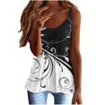 thumbnail image 1 of Mujeres señoras imprimir sin mangas o-cuello pulóver chaleco camisetas sin mangas camisas blusa Fridja qr3282, 1 of 5