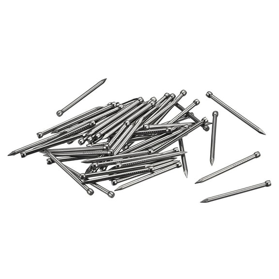 Finishing Nails 50 Pack 35mm 1-3/8 Inch Hand-Drive Hardware Carbon Steel Lost Head Nails