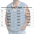 thumbnail image 3 of gbyLJF Men's V-neck Tank Top Loose Fit Sleeveless Casual Tee Shirts Summer Color Blocked Tank T-shirts, 3 of 7