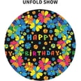 thumbnail image 3 of Happy Birthday Tablecloth, Birthday Tablecloth, Birthday Party Tablecloth Seasonal Dining-Table Cover, 60 inch Round for Home Party Picnic, 3 of 6