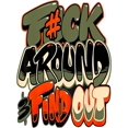 thumbnail image 2 of Women's Motivational Graphic T-Shirt - 100% Cotton Short Sleeve Crew Neck Tee with Bold " AROUND AND FIND OUT" Print - Casual & Uplifting Top for Church, Parties & Casual Attire - Perfect Gif, 2 of 7