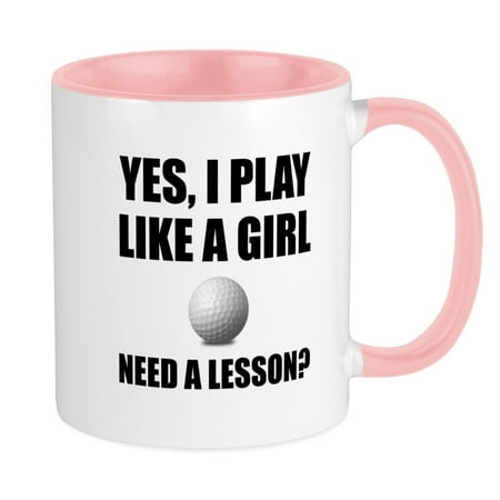 

CafePress - Like A Girl Golf Mugs - Ceramic Coffee Tea Novelty Mug Cup 11 oz