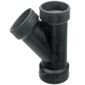 LaSalle Bristol Sewer Waste Valve Fitting 632301 45 Degree Wye; 1-1/2 Inch Slip; ABS Plastic