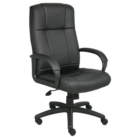 Caressoft Executive High Back Chair Black - Boss Office Products