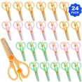 thumbnail image 6 of AGCAN 24 Pack Blunt Tip Training Scissors, Plastic Safety Scissors, Anti-Pinch Design, Classroom Arts and Paper Craft Supplies, 6 of 9