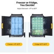 BougeRV 12 Volt Car Refrigerator with Wheels, CRS 63 Quart Portable Fridge Freezer with APP Control,4℉ to 68℉ for Truck RV Camping