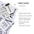 thumbnail image 2 of Lantern Press 1000 Piece Jigsaw Puzzle, Santa Fe, New Mexico, Latitude and Longitude (Blue), 2 of 5