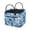 Blue Floral Print, variant on Pzuqiu Ladybug Heart Print Quilted Laundry Basket with Handles Foldable Large Capacity Fabric Storage Hamper Lightweight Organizer for Nursery Bedroom Bathroom Dorm