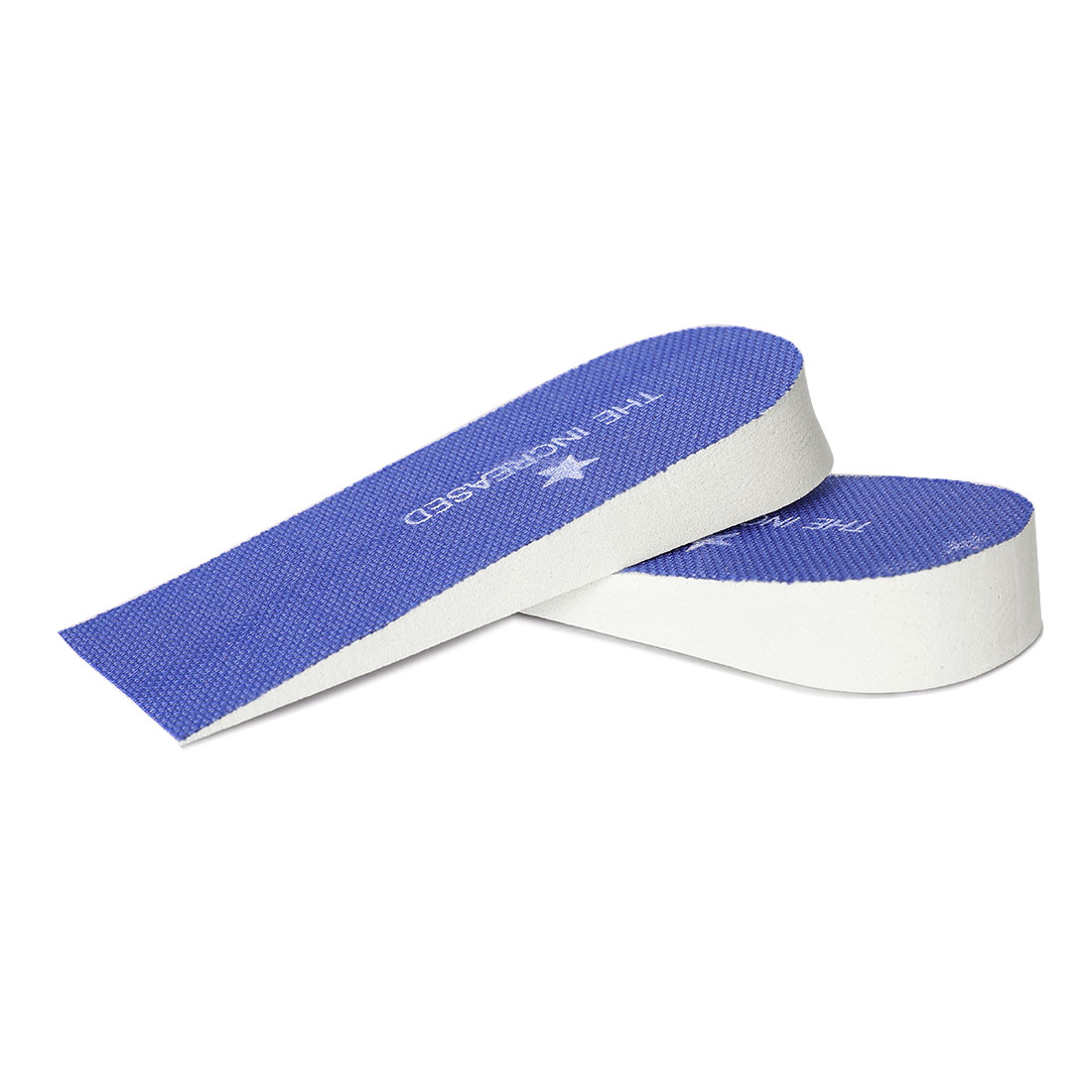 Pair Height Increase Heel Lifts Foam Shoes Pads Insoles 1" up, Blue