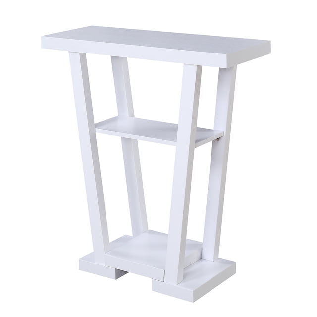 Convenience Concepts Table Console Newport V, Fini Bois Blanc