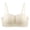 White, variant on Womens Wirefree Bra Breathable Comfortable Front Closure Bra for Everyday Full Coverage Push Up T-Shirt Bra, Convenient Fastening, Underwear 34A