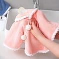 thumbnail image 4 of Juego de 3 toallas de mano Cheongsam para baño y cocina, estilo chino, suave forro polar de coral, decoración de toalla para colgar, linda toalla para la cara, divertida inauguración de la casa (jueg, 4 of 5