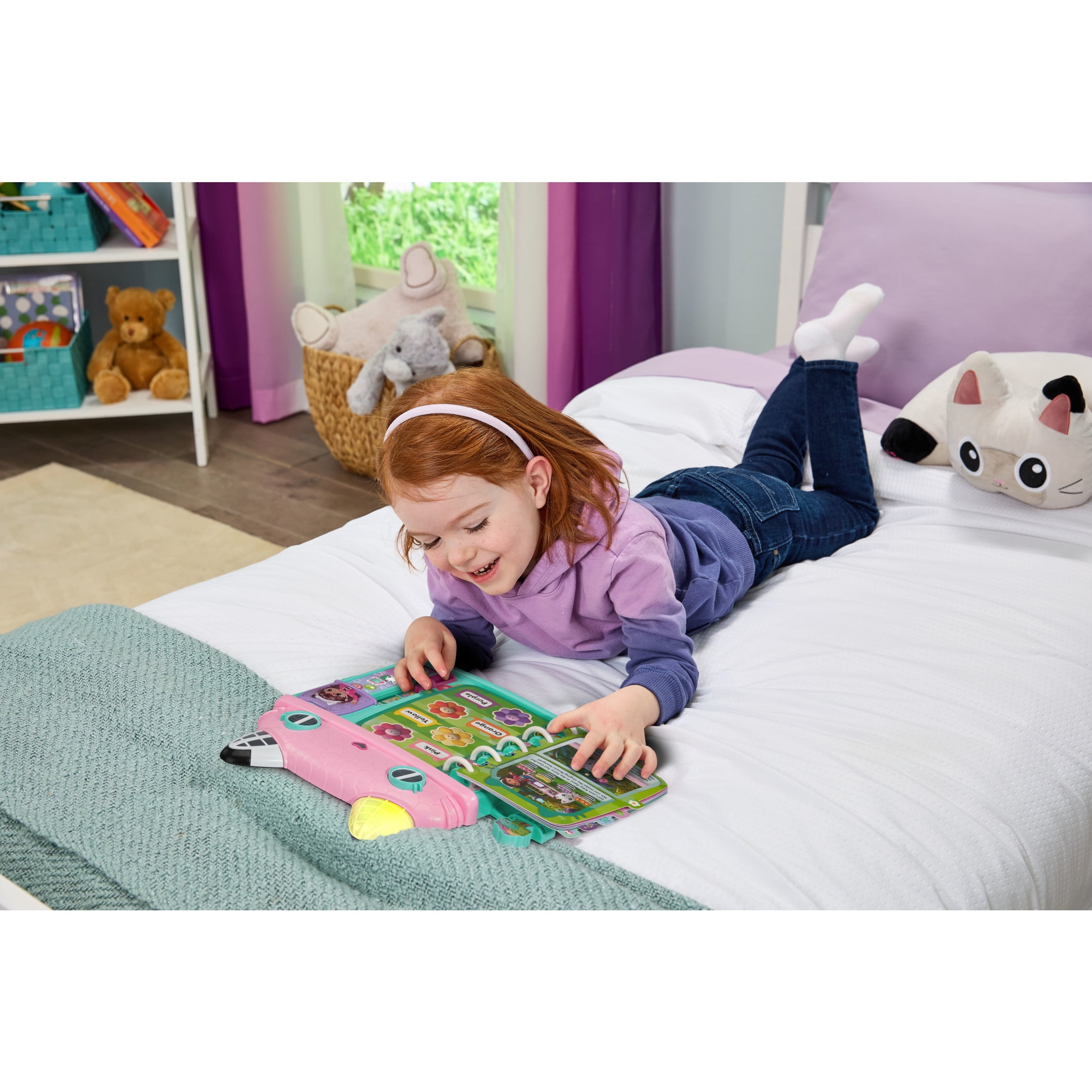 VTech® Gabby's Dollhouse Cat-a-Vator Discovery Book; Interactive Learning Toy for Kids, Ages 3-6 Years Old