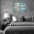 thumbnail image 6 of Sea Bathroom Decor Wall Art Beach Seashell Starfish Pictures Wall Decor Hello Sweet Bathroom Sign Canvas Painting Print Modern Artwork Bathroom Decoration Framed 16"x12", 6 of 6