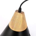 thumbnail image 2 of Lámpara colgante vintage, lámpara de techo industrial con diseño de metal y madera en accesorios de iluminación Lámpara colgante Pantalla 27 Lámpara de pared con iluminación para, 2 of 3