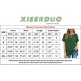 thumbnail image 5 of T-shirts pour Femmes à Manches Courtes, Col Ras du Cou, T-Shirts Unis Basiques, 5 of 5