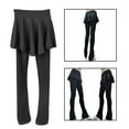 thumbnail image 5 of Girls Ice Figure Skating Long Pants Warm Leggings Stretchable Tights - L L, 5 of 10