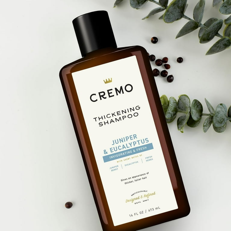 Cremo Juniper & Eucalyptus Thickening Shampoo, 16 oz, 2 Pack