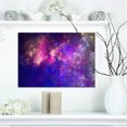 thumbnail image 1 of Clear Purple Starry Fractal Sky - Abstract Canvas Art Print, 1 of 3