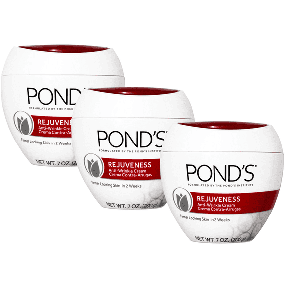 Pack of (3) Ponds Rejuveness Anti-wrinkle Cream - 7 Oz