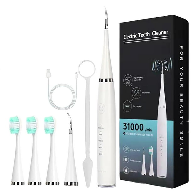Wmkox8yii Nuevo limpiador de dientes eléctrico, removedor de cálculo, artefacto para el cuidado de los dientes, cepillo de dientes eléctrico, cabezal de cepillo de limpieza Facial Wmkox8yii FJKAFA1789
