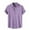 Purple, variant on JIUKE Shirts for Men Casual Summer Button down Blouses Short Sleeve Lapel Collared Dressy Tops
