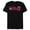Black, variant on Disney Mickey & Minnie Valentine's Day Script Logo Trip - Short Sleeve Blended T-Shirt for Adults - Customized-Ocean Blue
