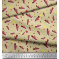 thumbnail image 2 of Soimoi Polyester Crepe Fabric Star & Shoes Fashion Print Sewing Fabric Yard 52 Inch Wide, 2 of 3