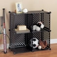 thumbnail image 4 of Organize It All Stacking Cube Set of 4 in Black, 4 of 13
