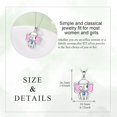 thumbnail image 3 of Elephant Necklace 925 Sterling Silver Cute Elephant Pendant Necklace With Blue Heart Zircon For Women Jewelry Gifts, 3 of 6