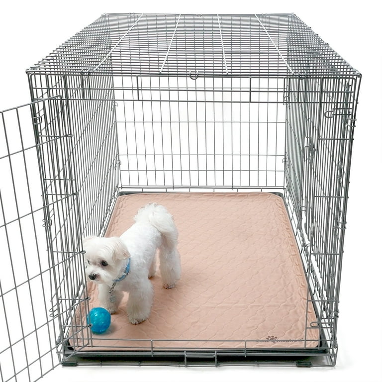2ct Paw Inspired Washable Pee Pads for Dogs 47x29 Crate Series For Use with 48 Kennels Reusable Waterproof Pet Pads for Puppy Training Whelping Senior Dogs with Incontinence and