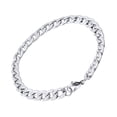 thumbnail image 3 of Men Chunky Chain Bracelets Retro Men Jewelry Titanium Steel (Silver), 3 of 8