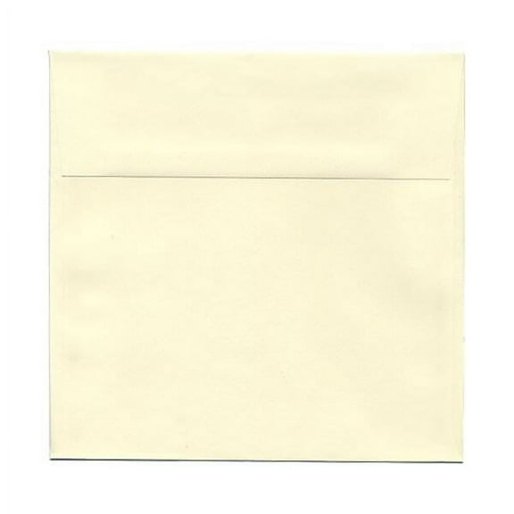 JAM Paper 7.5 x 7.5 Square Envelopes, Ivory, 100/Pack