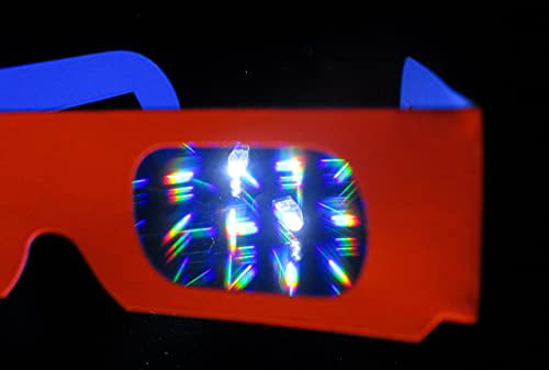 1 Bonus Pair Robs Super Happy Fun Store 51 Pair of Fireworks Diffraction Glasses 50 Neon/Rainbow Mix 