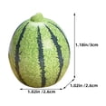 thumbnail image 2 of KAKOWELY 8pcs Mini Artificial Watermelon Models Fake Miniature Watermelons Artificial Mini Fruits,1.18"X1.02"X1.02", 2 of 4