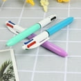 thumbnail image 4 of Peiiwdc 7Pcs Multicolored Pen 4-Color-in-1 Pen Retractable Ballpoint Pen, 1.0mm, Green, Blue,, 4 of 9