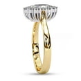 thumbnail image 3 of IGI Certified Lab Grown Diamond Ring | Center 8x4.5mm Marquise Cut Halo Cluster Engagement Promise Rings For Women In 18k Solid Yellow Gold | F-G, VS-SI Quality (0.65 Ctw) Ring Size-6, 3 of 7