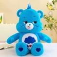 thumbnail image 3 of MINISO Carebears - Peluche de oso arcoíris azul con ojos parpadeantes y enojados, muñeco de peluche suave para dormir, regalo sorpresa para niños, bonitos regalos de cumpleaños, 3 of 5