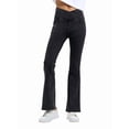 thumbnail image 2 of Leggings de Yoga de Mezclilla Ajustados con Bolsillos y Cintura Alta para Mujer Gris Oscuro M, 2 of 8