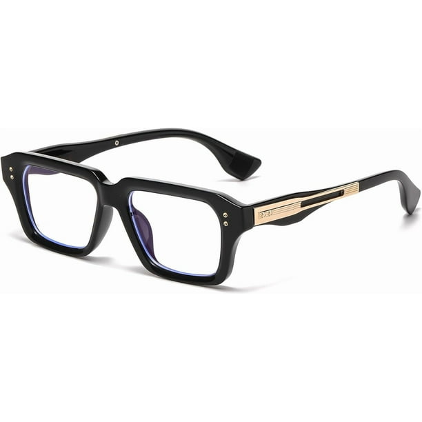 Gafas bloqueadoras de luz azul cuadradas marco grueso para computadora hombres mujeres