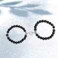 thumbnail image 3 of 1 par de de atracción de imán en corazón para parejas Piedra volcánica Sunnimix Pulsera en forma de corazón, 3 of 7