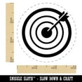 thumbnail image 2 of Archery Target Bullseye with Arrow Self-Inking Rubber Stamp Ink Stamper - Purple Ink - Small 3/4 Inch, 2 of 7