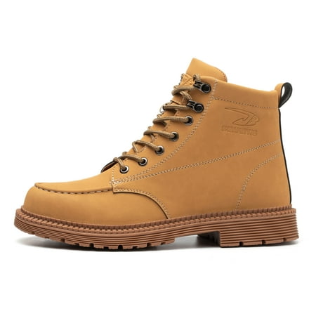 OwnShoe Waterproof Steel Toe Work Shoes for Men Women Leather Safety Boots Construction Working Sneakers