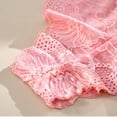 thumbnail image 4 of Qingpeng Womens Floral Lace Briefs Cotton Crotch Lightweight Breathable Bow Detail Underwear Size S-XL, 4 of 6