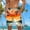 D_ Orange, variant on BVnarty Men's Hawaiian Bold Floral Print Swim Trunks Elastic Waist Drawstring with Side Pockets Lightweight Breathable Gym Workout Beach Lounge Shorts Red XXL