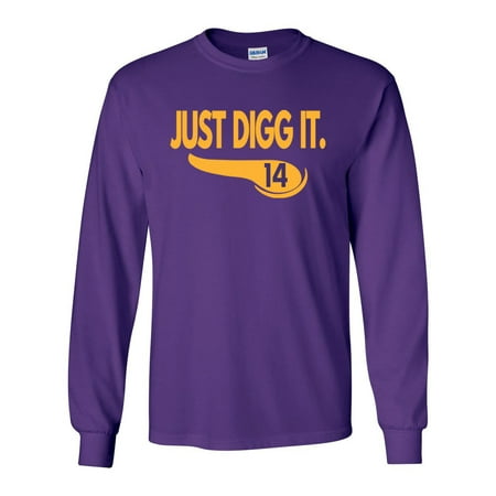 Minnesota Vikings Petite Purse - LONG SLEEVE Shedd Shirts PURPLE Stefon Diggs Minnesota Vikings