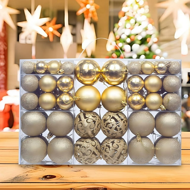 Fiudx Adornos Navideños, Plástico Irresistibles, Decoración Multicolor para El Árbol, Bolas de Gran Tamaño, para Fiestas En Hoteles, Regalo Familiar, Ideal para Estas Fiestas.