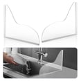 thumbnail image 3 of Xingzhi 2pieces Self-Adhesive Shower Spatter Guards Waterproof Wide Application Easy To Install Acrylic, 3 of 6