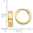 thumbnail image 4 of 14K Yellow Gold Hinged Hoop Earrings, 4 of 4