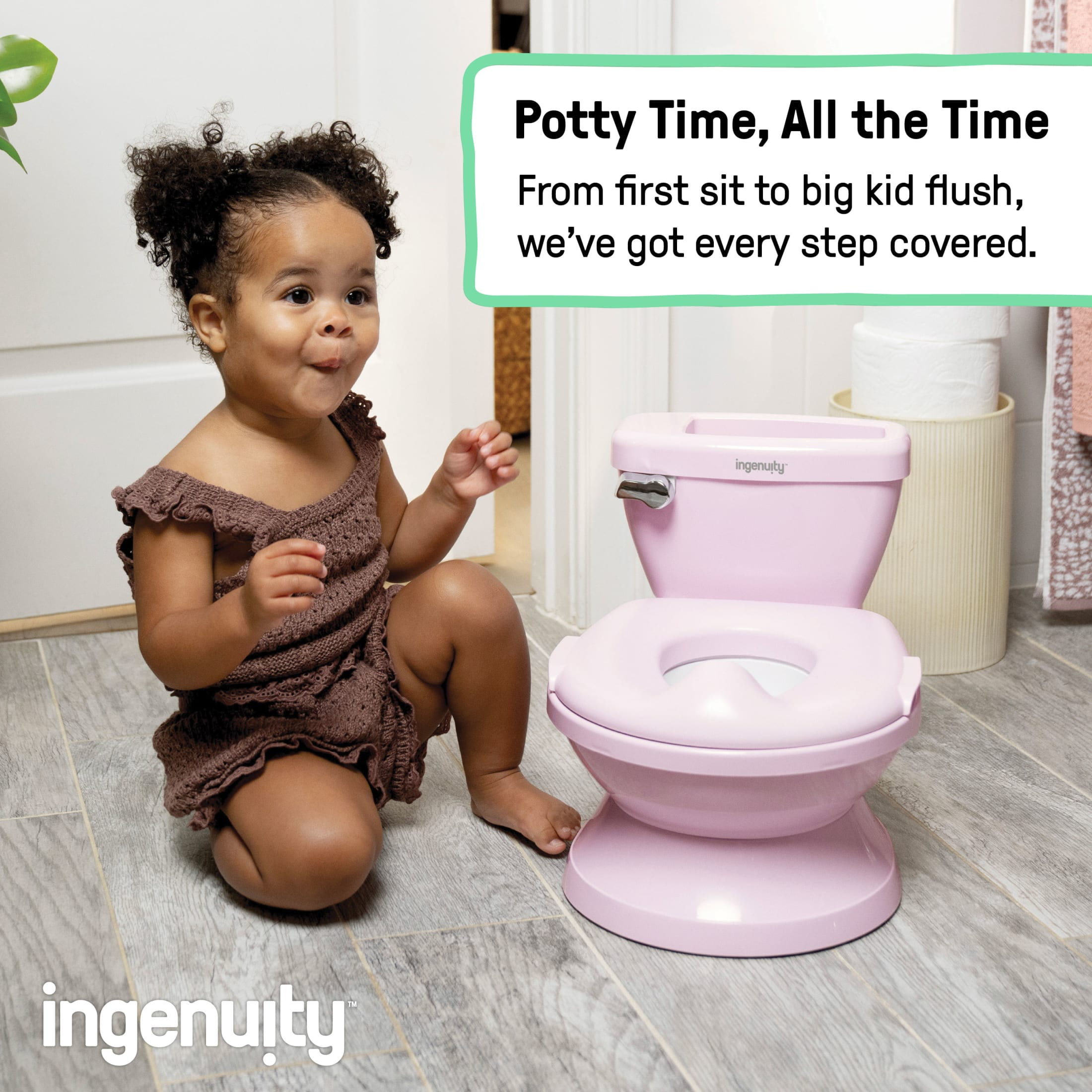 Ingenuity™ Replacement Potty Liners – 30 Count, Disposable, Leak-Resistant, Tie-Top Bags